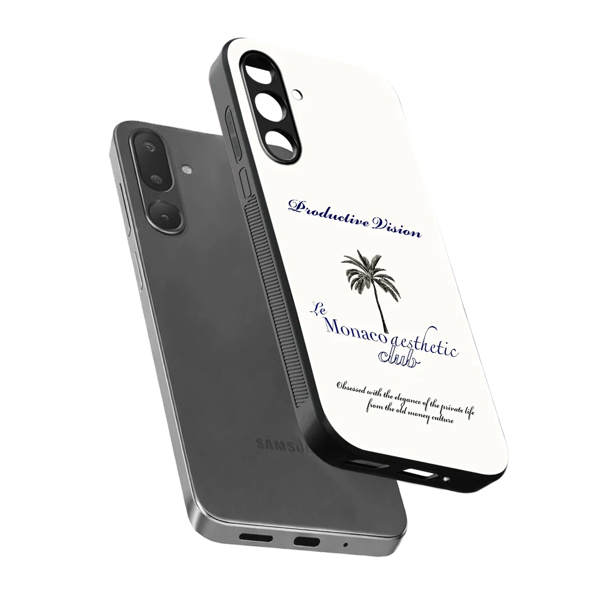 Monaco Aesthetic sleek samsung galaxy m36 5g cover with tempered glass back and TPU edges