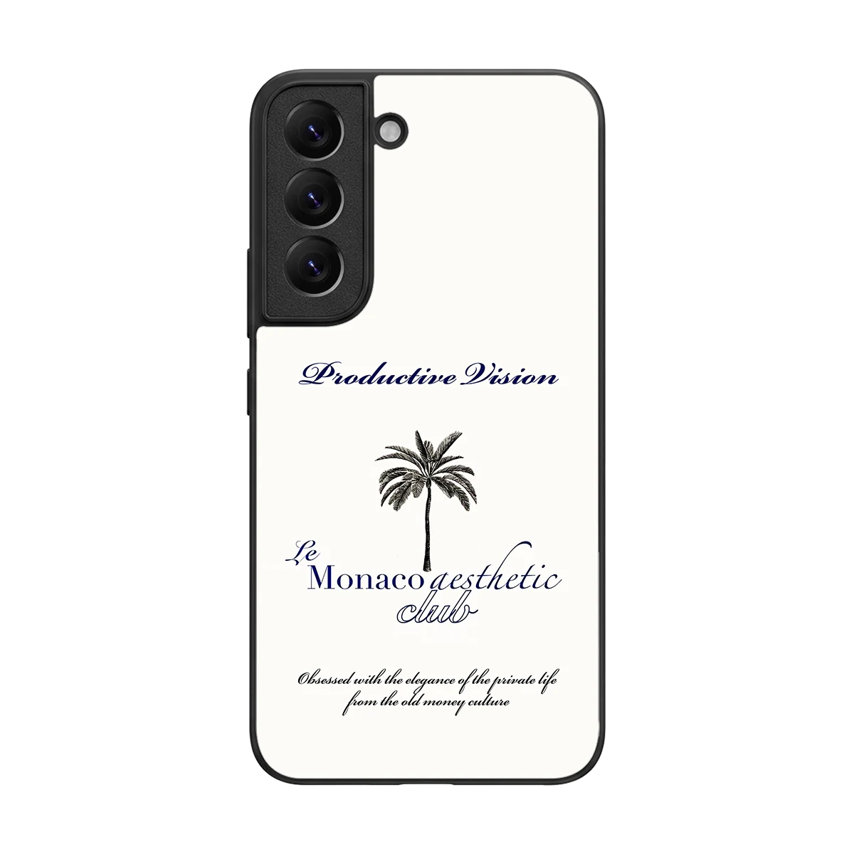 Monaco Aesthetic back phone cover | glass case for samsung galaxy s22