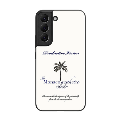 Monaco Aesthetic back phone cover | glass case for samsung galaxy s22