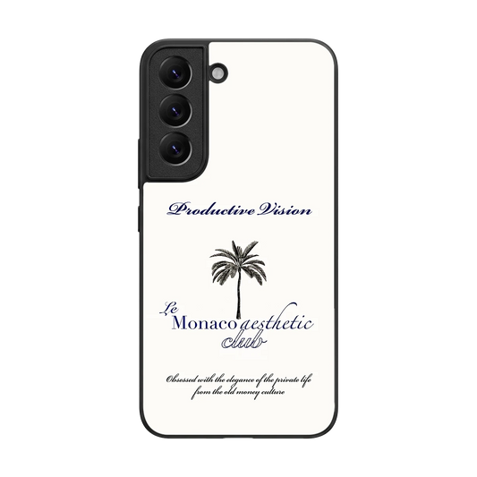 Monaco Aesthetic back phone cover | glass case for samsung galaxy s22