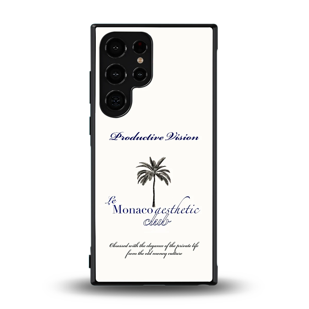Monaco Aesthetic back phone cover | glass case for samsung galaxy s24 ultra