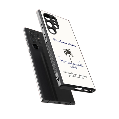 Monaco Aesthetic sleek samsung galaxy s23 ultra cover with tempered glass back and TPU edges