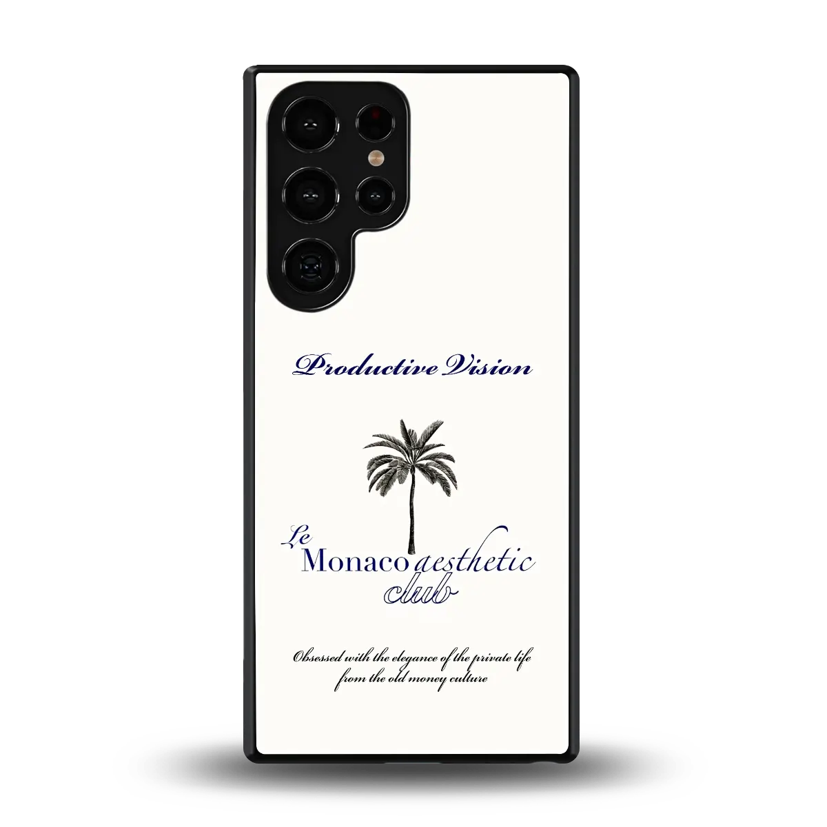 Monaco Aesthetic back phone cover | glass case for samsung galaxy s25 ultra