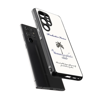 Monaco Aesthetic sleek samsung galaxy s25 ultra cover with tempered glass back and TPU edges