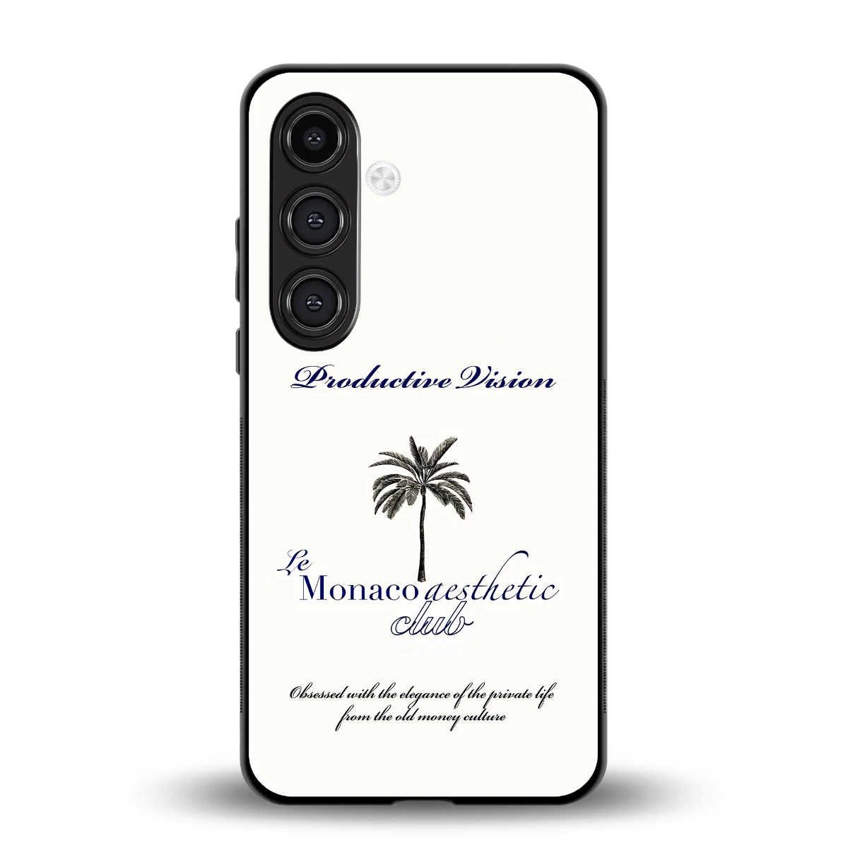 Monaco Aesthetic back phone cover | glass case for samsung galaxy s24 plus