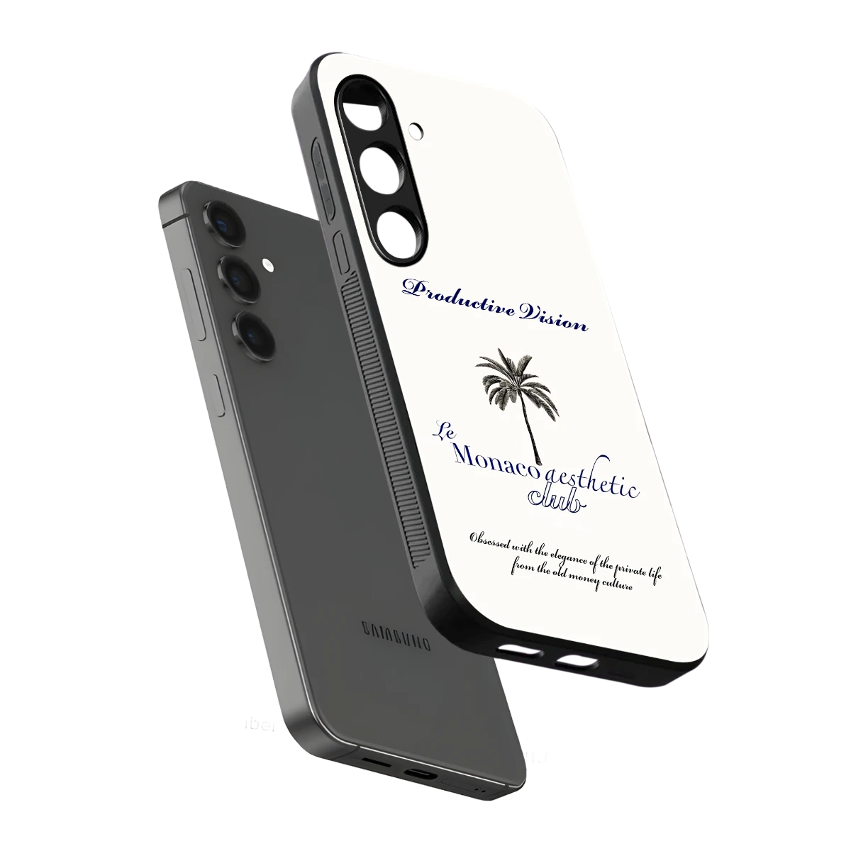 Monaco Aesthetic sleek samsung galaxy s24 cover with tempered glass back and TPU edges