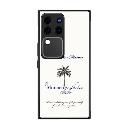 Monaco Aesthetic back phone cover | glass case forvivo v30 pro