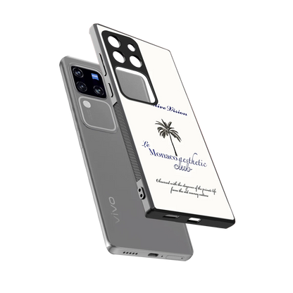 Monaco Aesthetic sleekvivo v30 pro cover with tempered glass back and TPU edges