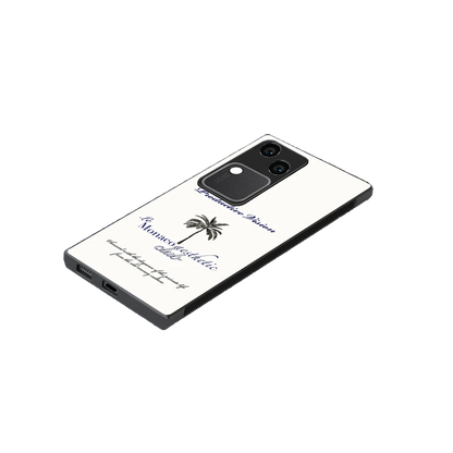 Monaco Aesthetic stylish phone case for vivo v30 | glossy glass and slim fit