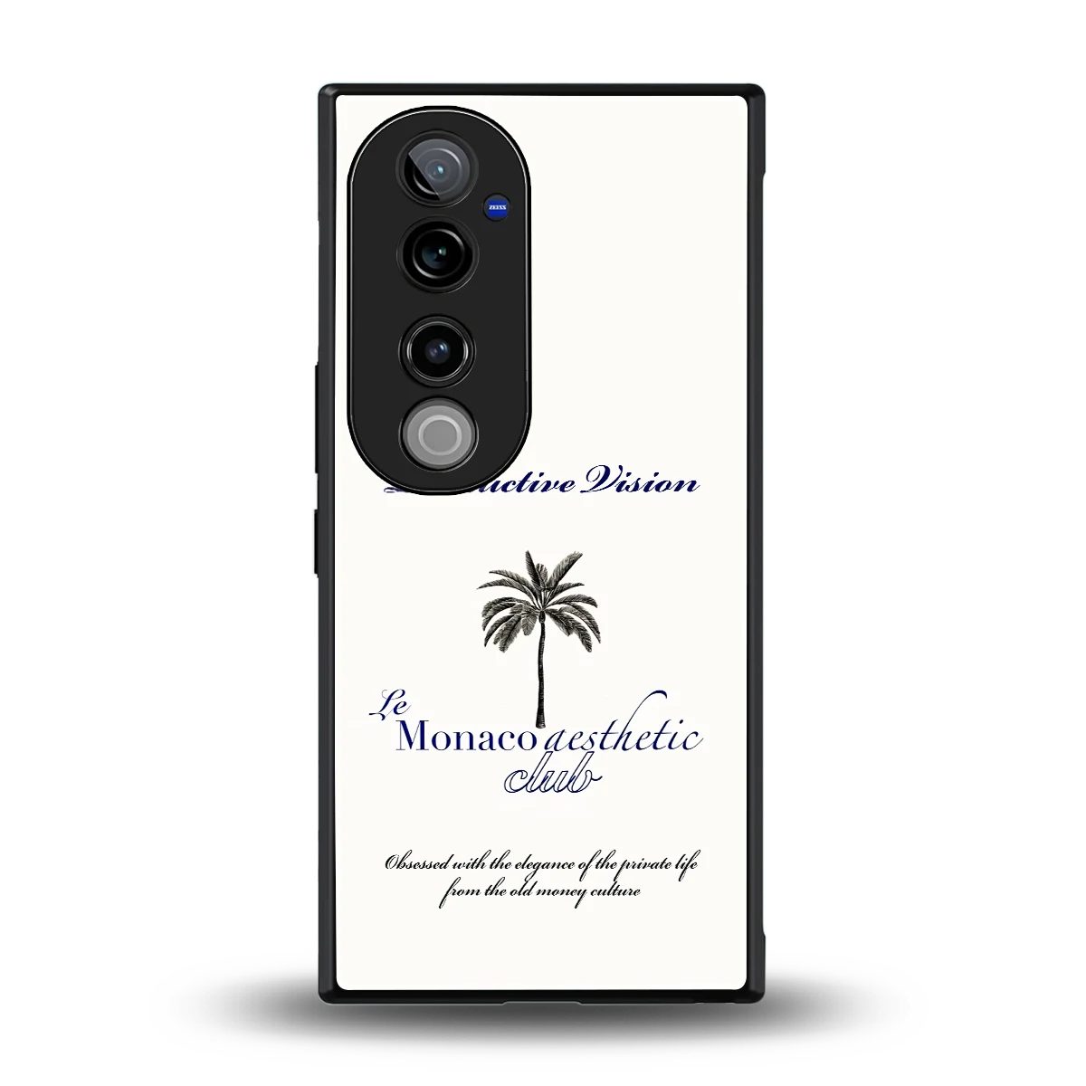 Monaco Aesthetic back phone cover | glass case for vivo v40 pro