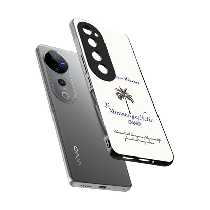 Monaco Aesthetic sleek vivo v40 pro cover with tempered glass back and TPU edges