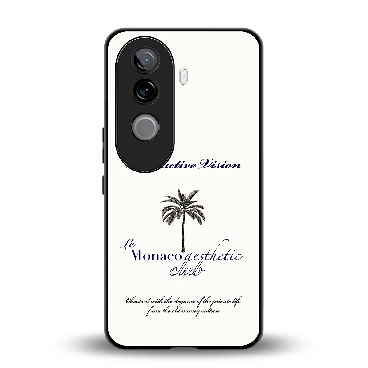 Monaco Aesthetic back phone cover | glass case for vivo v40e