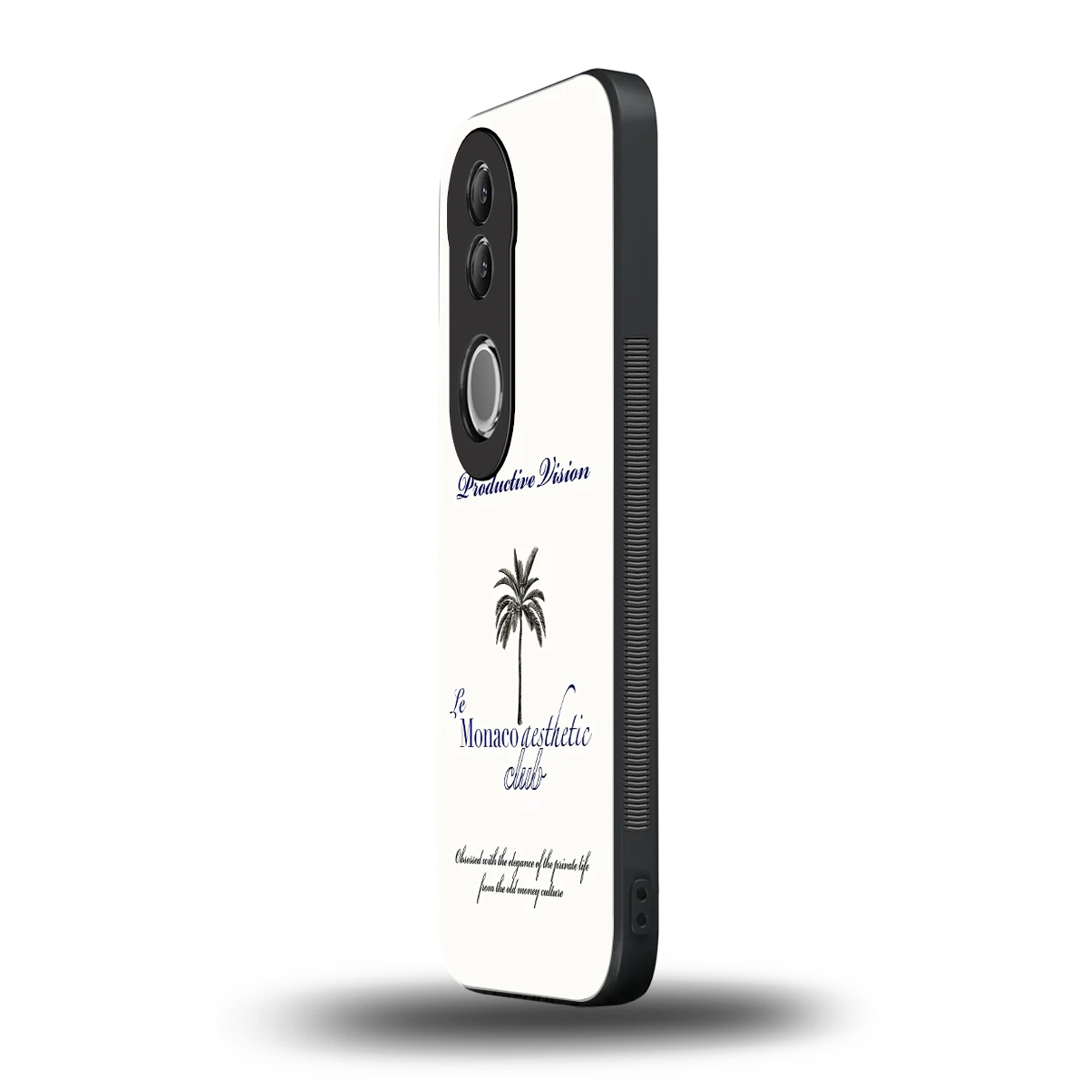 Monaco Aesthetic vivo v50 mobile cover | shockproof glass phone case
