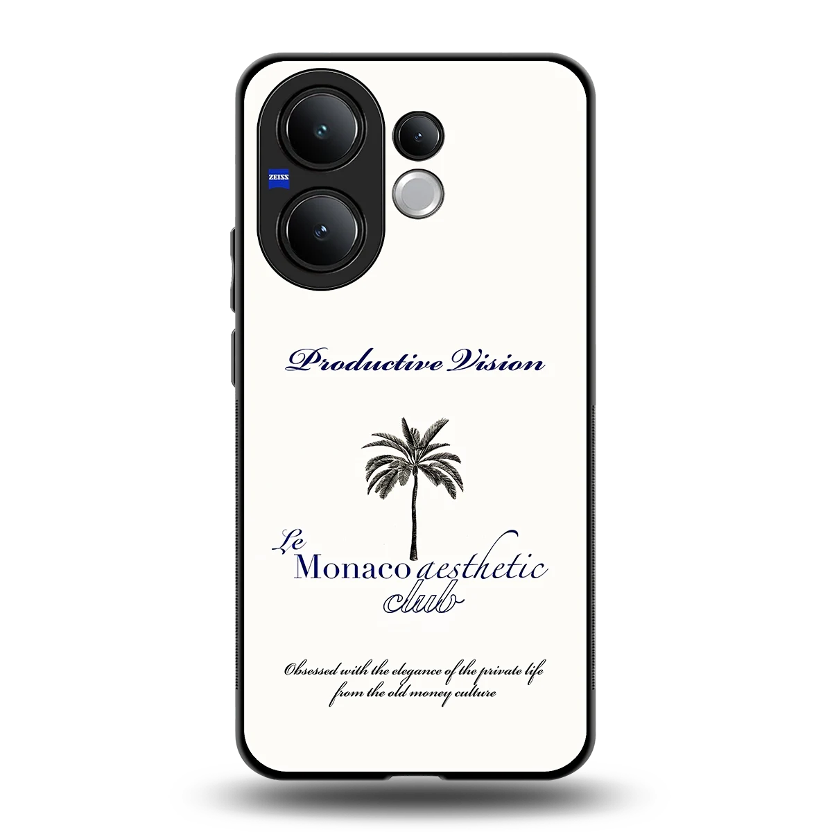 Monaco Aesthetic back phone cover | glass case for vivo v60
