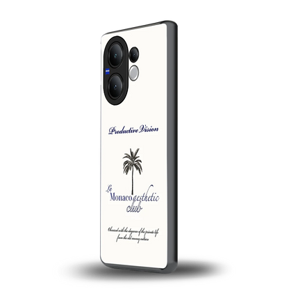 Monaco Aesthetic vivo v60 mobile cover | shockproof glass phone case