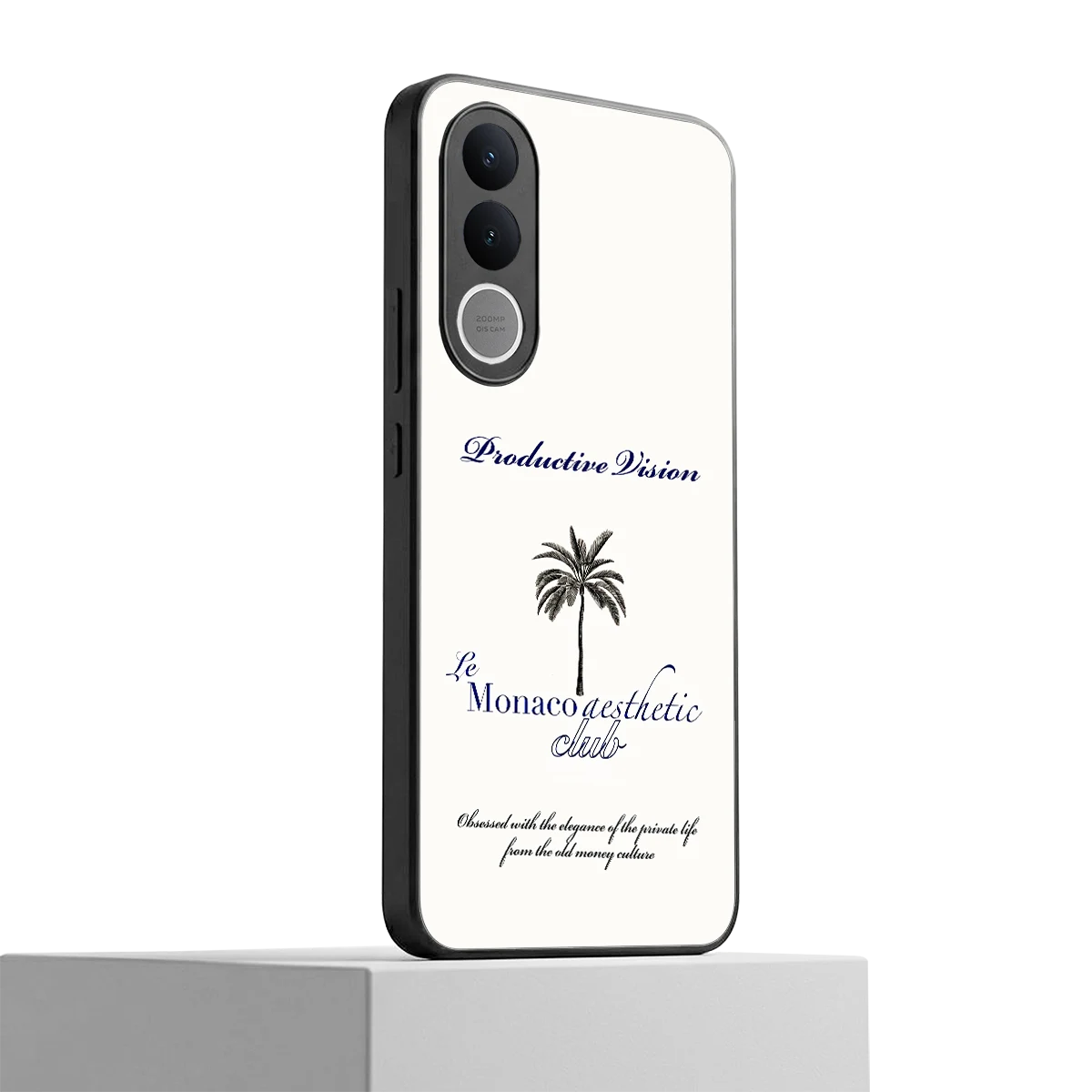 Monaco Aesthetic vivo v70 fe mobile cover | shockproof glass phone case