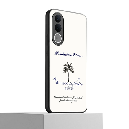 Monaco Aesthetic vivo v70 fe mobile cover | shockproof glass phone case