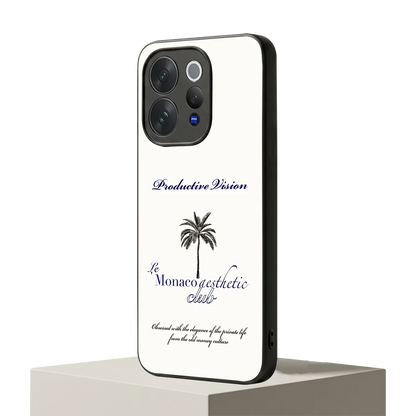 Monaco Aesthetic vivo v70 elite mobile cover | shockproof glass phone case