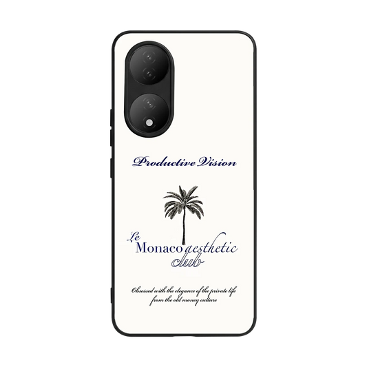 Monaco Aesthetic back phone cover | glass case for Vivo-y100