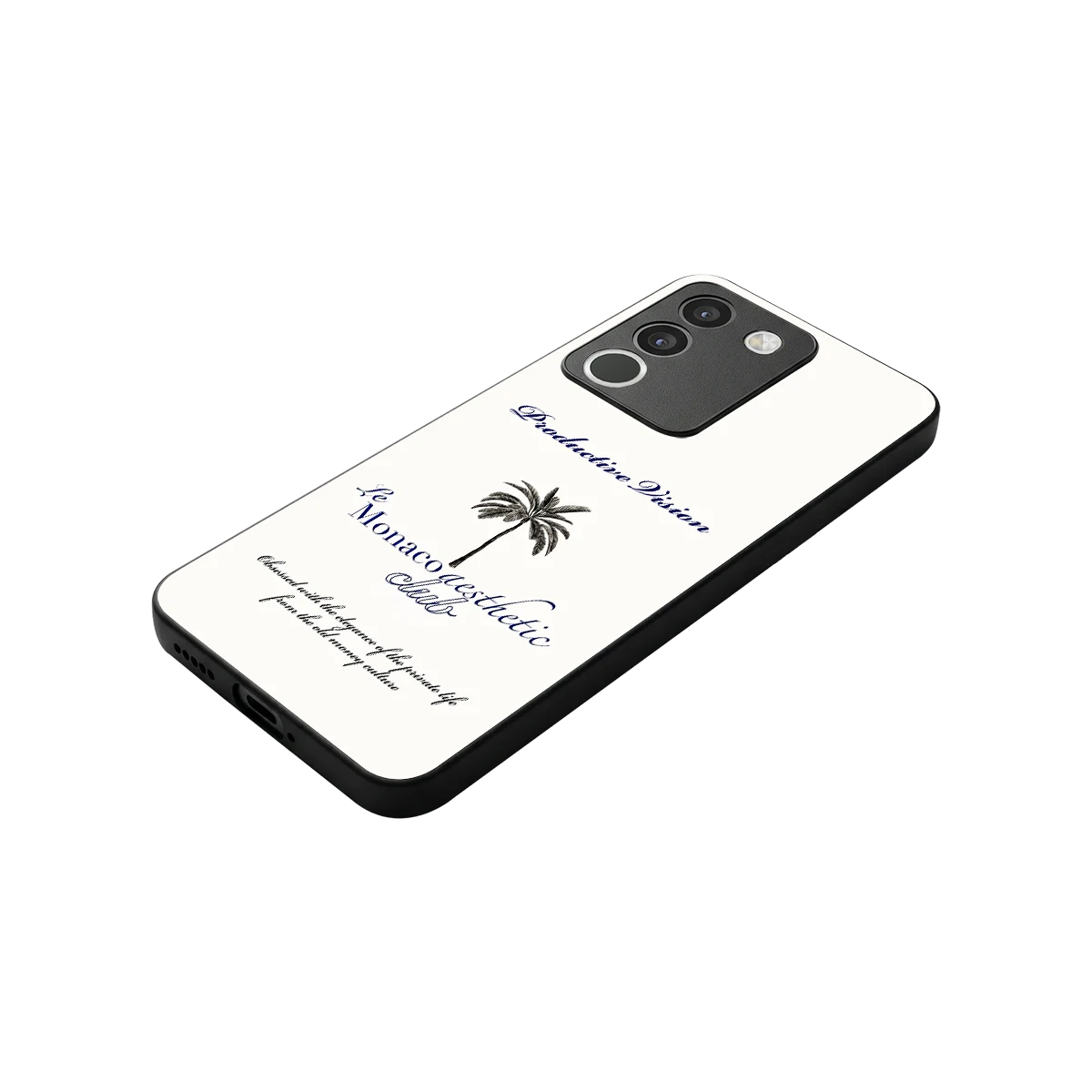 Monaco Aesthetic stylish phone case for vivo y200 5g | glossy glass and slim fit