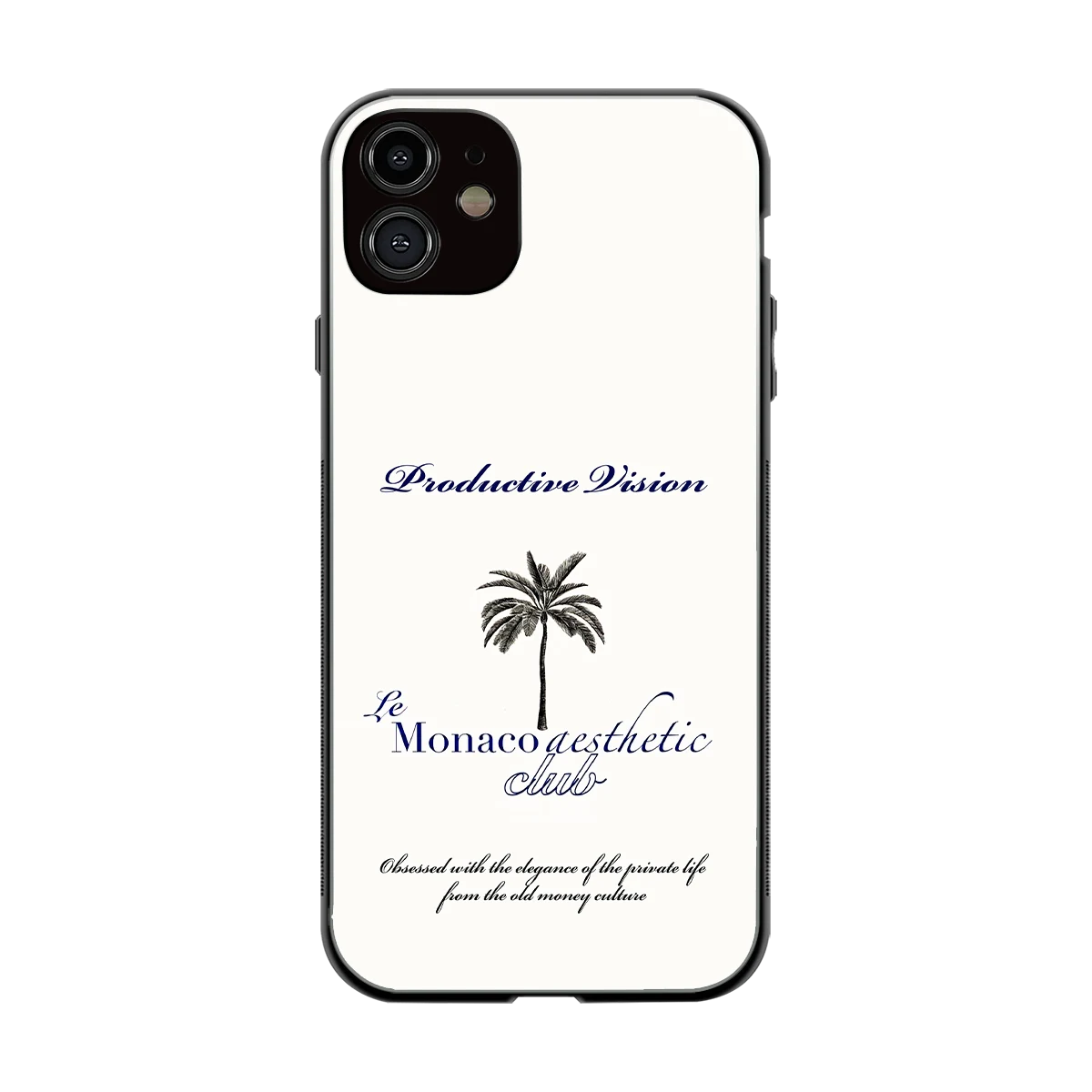 Monaco Aesthetic back phone cover | glass case for iphone 12