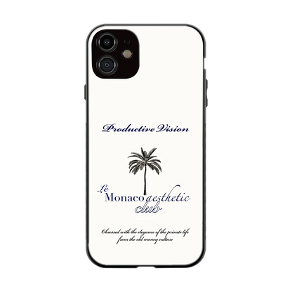 Monaco Aesthetic back phone cover | glass case for iphone 12