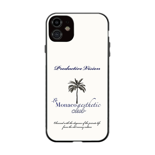 Monaco Aesthetic back phone cover | glass case for iphone 12