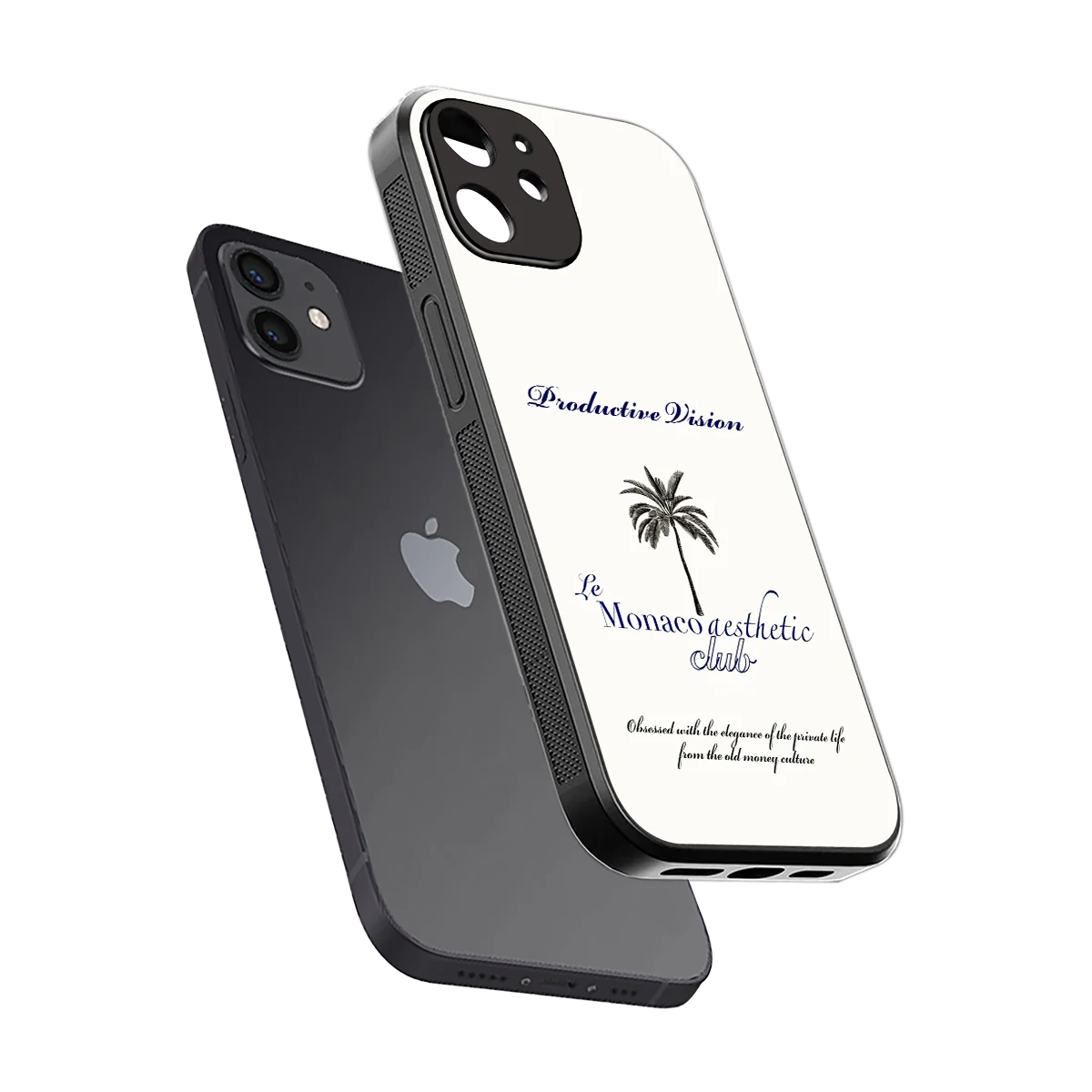 Monaco Aesthetic sleek iphone 12 cover with tempered glass back and TPU edges