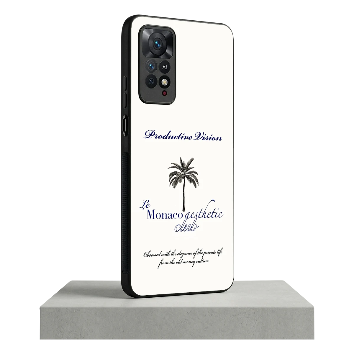 Monaco Aesthetic redmi note 11 pro mobile cover | shockproof glass phone case