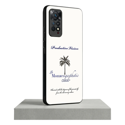 Monaco Aesthetic redmi note 11 pro mobile cover | shockproof glass phone case