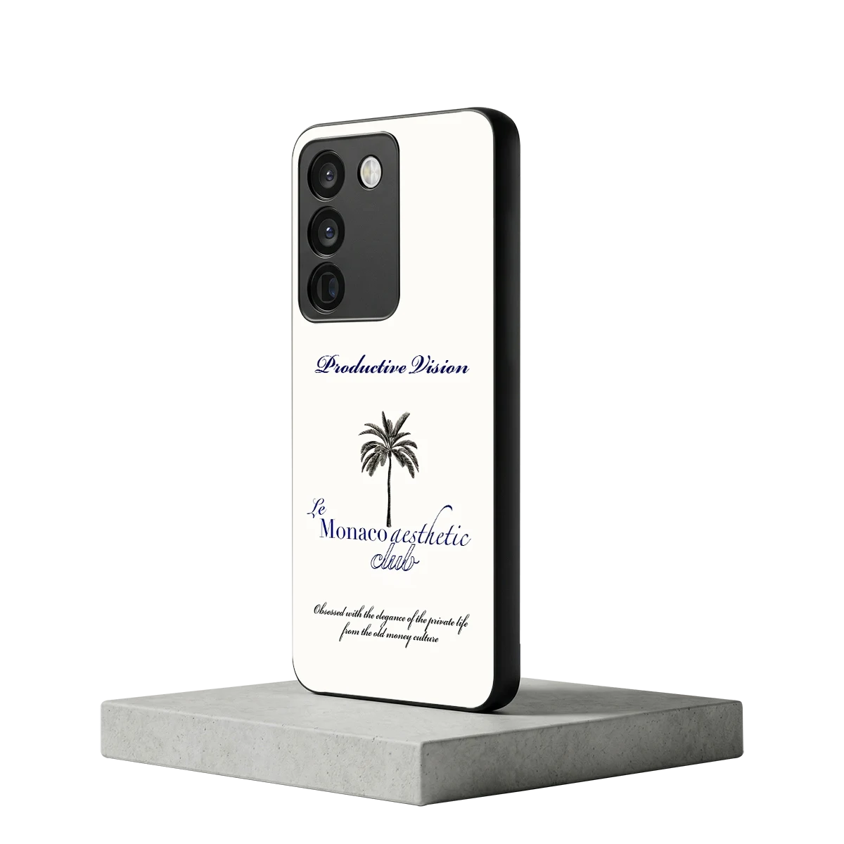 Monaco Aesthetic vivo y200 5g mobile cover | shockproof glass phone case