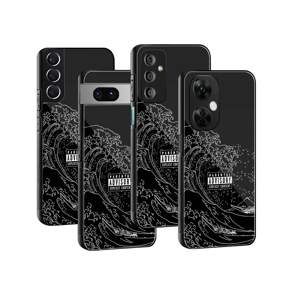 Stylish Glass Back Case for All Smartphones iPhone, Samsung, OnePlus, Pixel, Redmi, Oppo, Vivo, Motorola