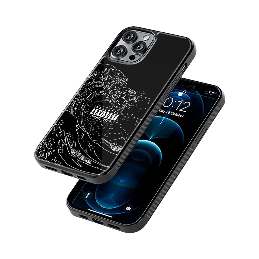 Protective Glass Back Phone Case Compatible with iPhone, Samsung, OnePlus, Pixel & More