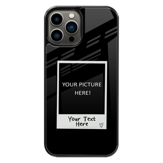 Polaroid Personalised Glass Phone Case