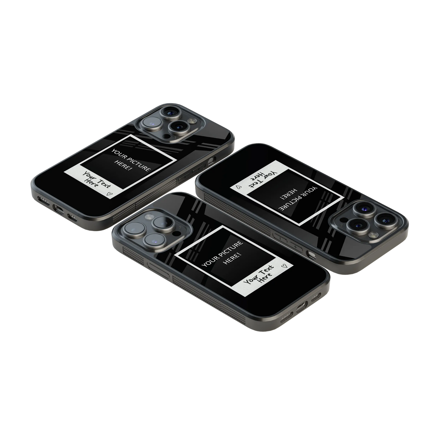 Polaroid Personalised Glass Phone Case