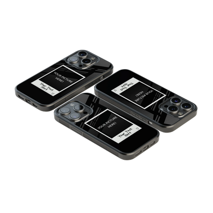 Polaroid Personalised Glass Phone Case