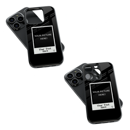 Polaroid Personalised Glass Phone Case