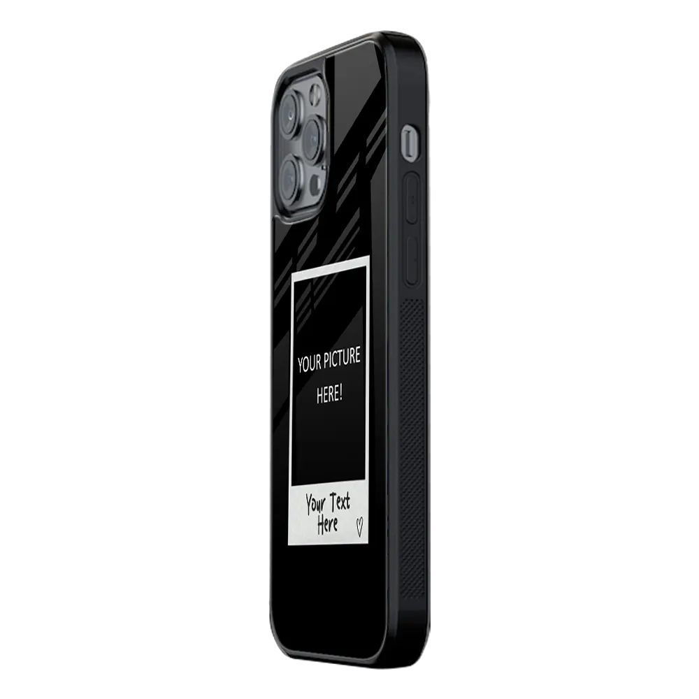 Polaroid Personalised Glass Phone Case