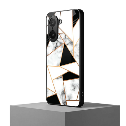 Monochrome Mosaic oneplus nord ce5 5g mobile cover | shockproof glass phone case