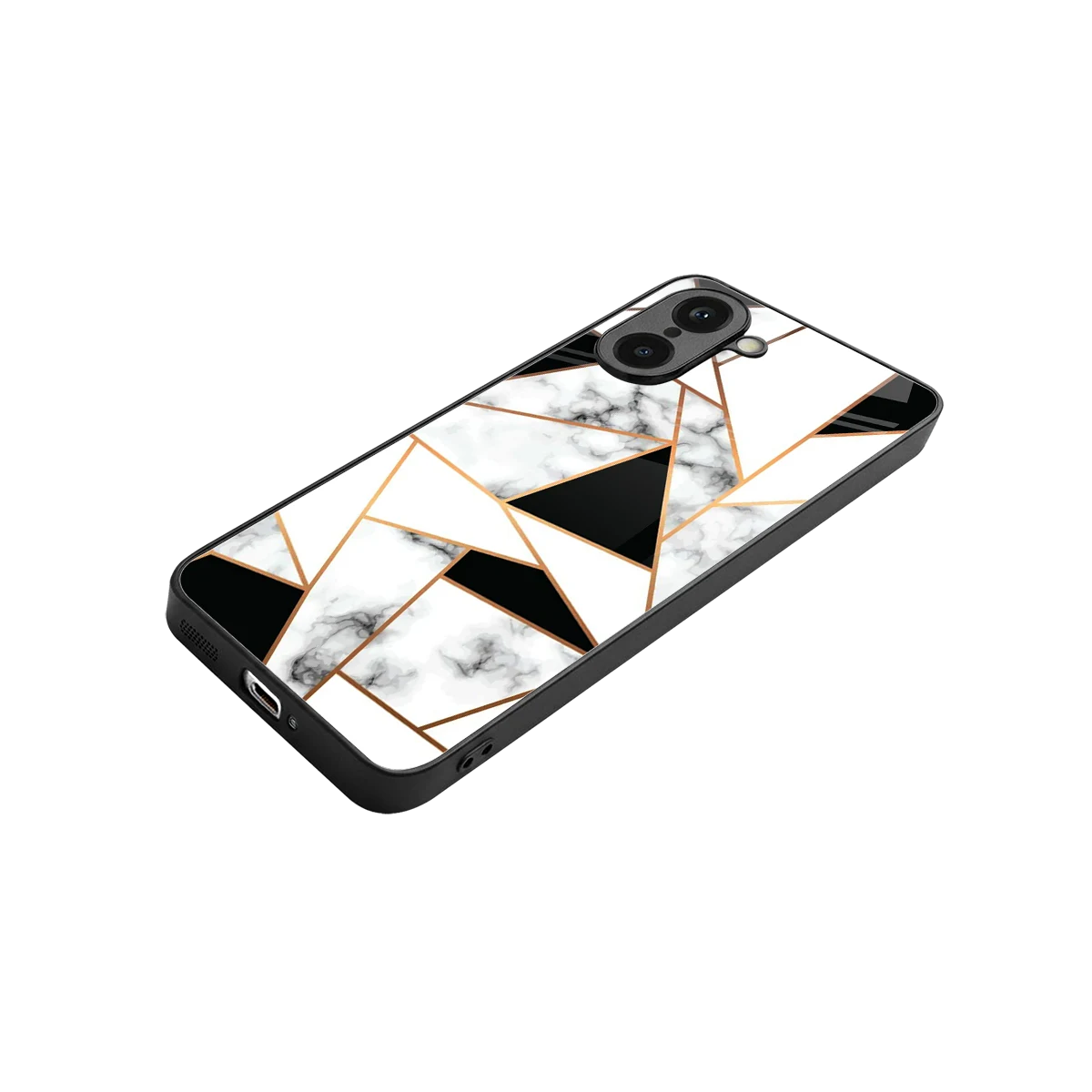 Monochrome Mosaic stylish phone case for oneplus nord ce5 5g | glossy glass and slim fit