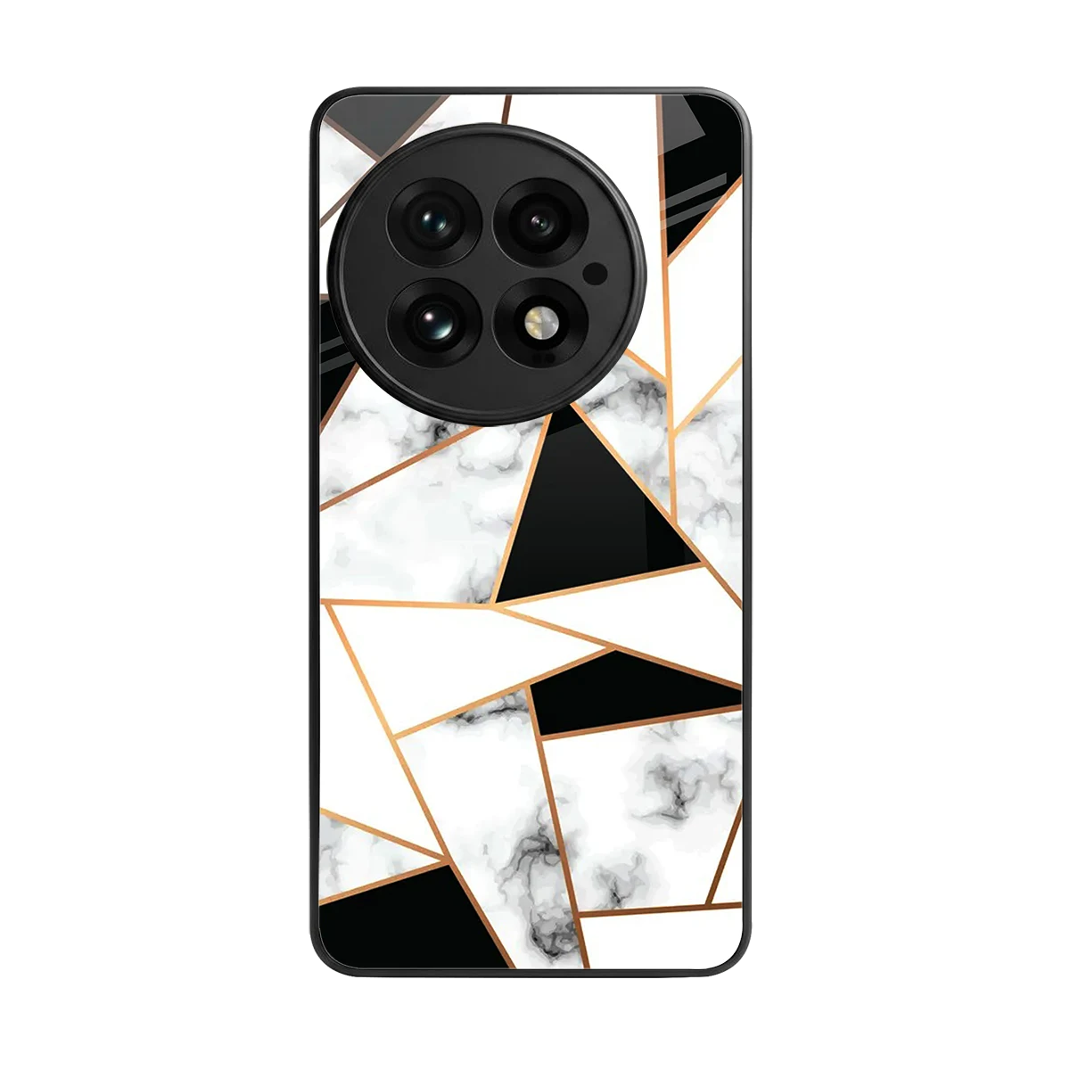 Monochrome Mosaic back phone cover | glass case for oneplus 13