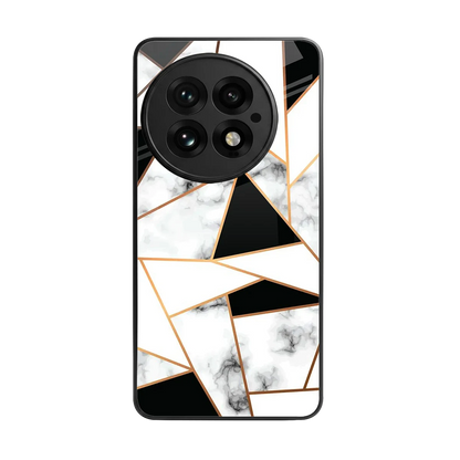 Monochrome Mosaic back phone cover | glass case for oneplus 13