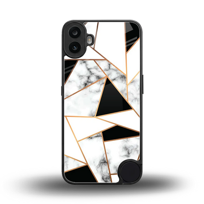Monochrome Mosaic back phone cover | glass case for cmf nothing phone 1