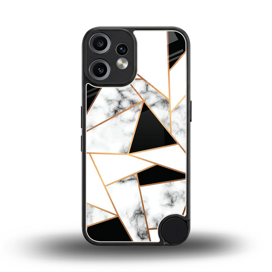 Monochrome Mosaic back phone cover | glass case for cmf nothing phone 2 pro