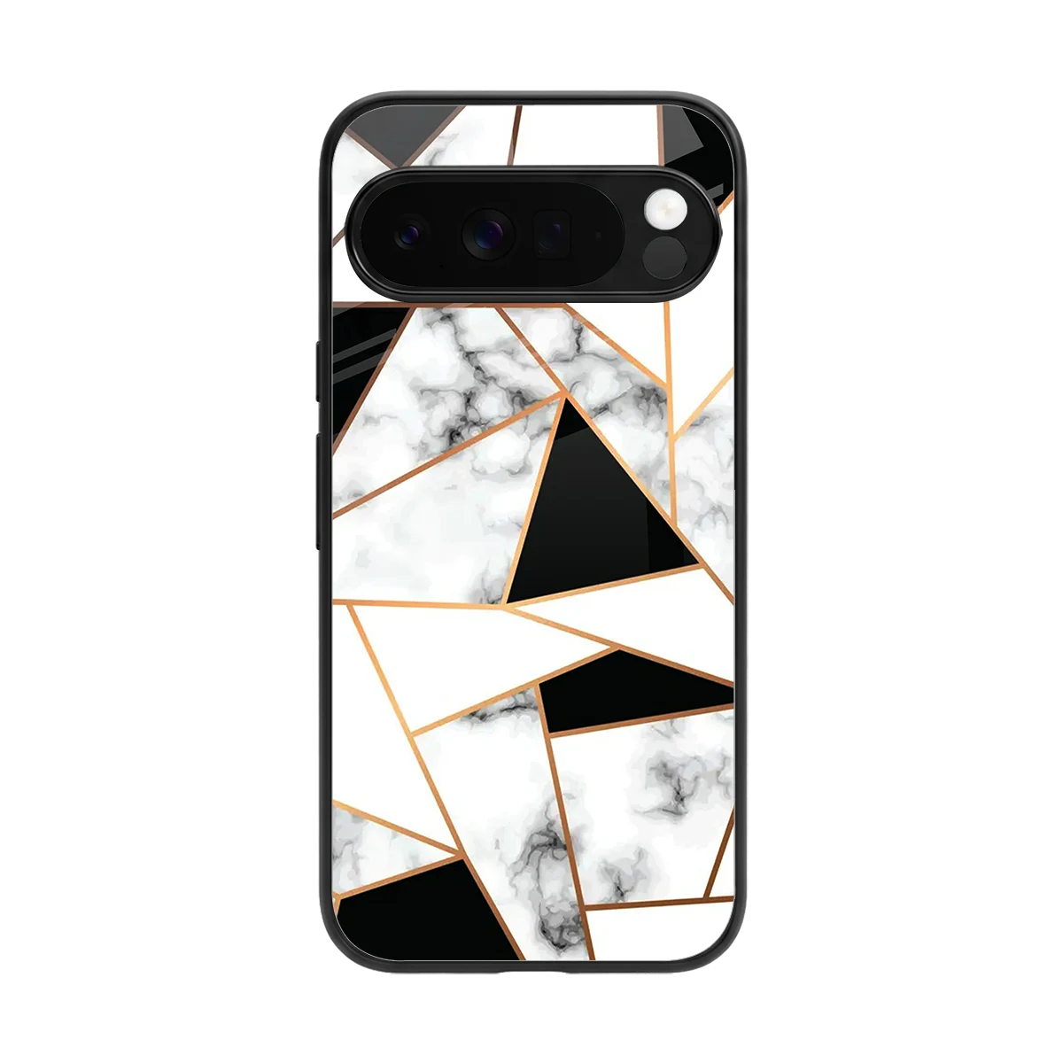 Monochrome Mosaic back phone cover | glass case for google pixel 10 pro xl