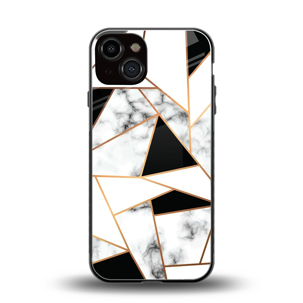 Monochrome Mosaic back phone cover | glass case for iphone 13