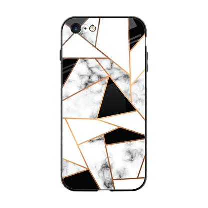 Monochrome Mosaic back phone cover | glass case for iphone 7