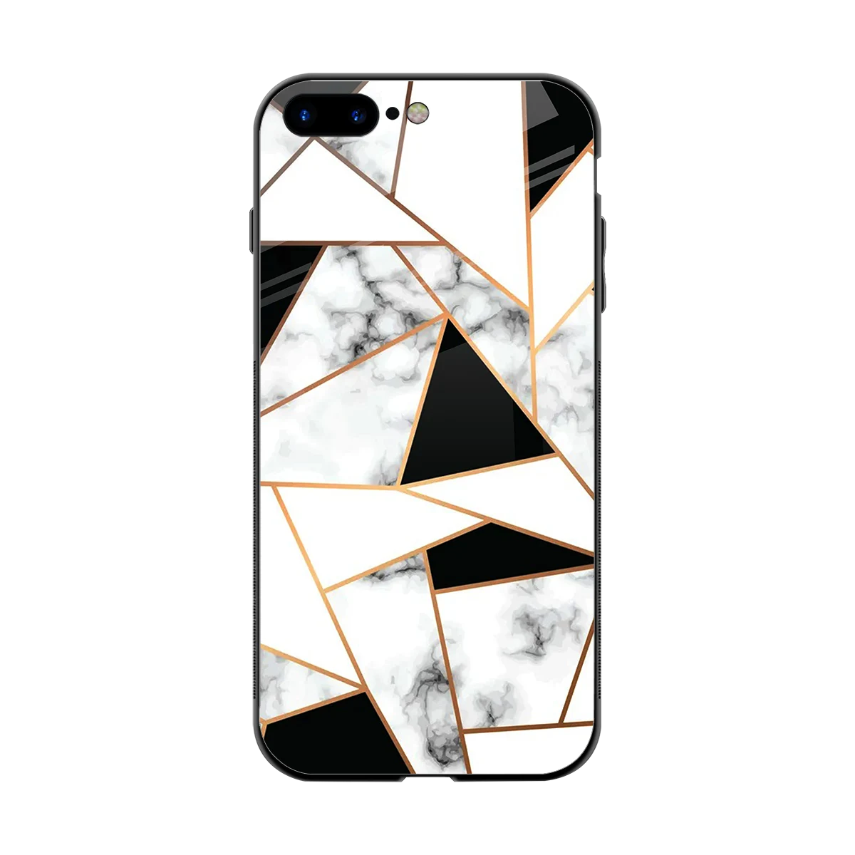 Monochrome Mosaic back phone cover | glass case for iphone 8 plus
