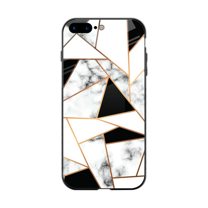 Monochrome Mosaic back phone cover | glass case for iphone 8 plus