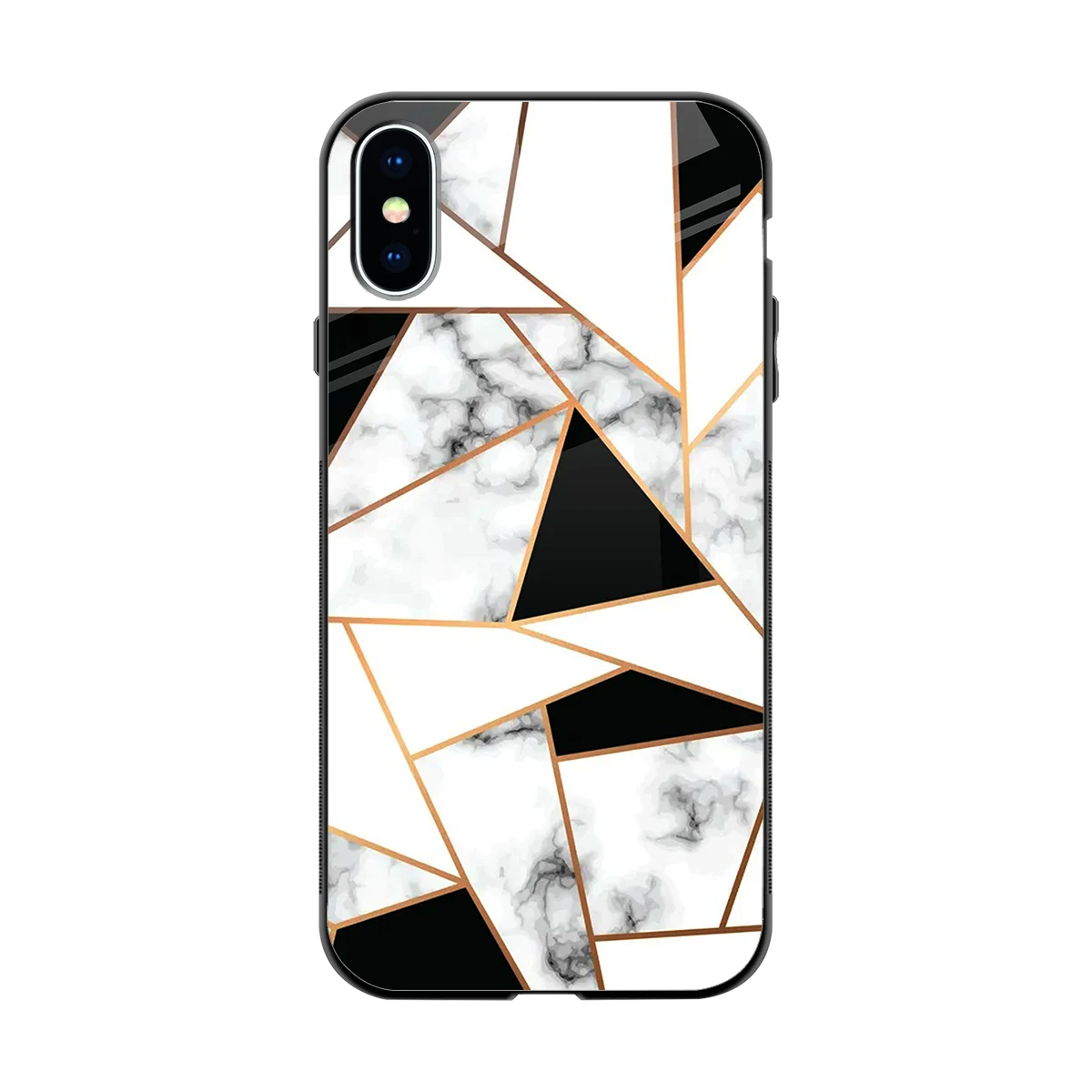 Monochrome Mosaic back phone cover | glass case for iphone x